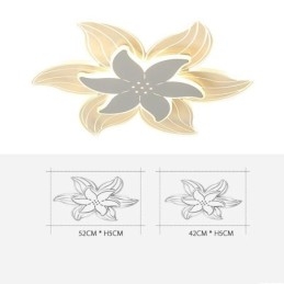 Elegante lampada da soffitto a filo con fiore, illuminazione decorativa unica