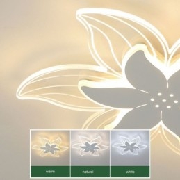 Elegante lampada da soffitto a filo con fiore, illuminazione decorativa unica