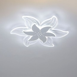 Elegante lampada da soffitto a filo con fiore, illuminazione decorativa unica