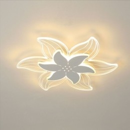 Elegante lampada da soffitto a filo con fiore, illuminazione decorativa unica