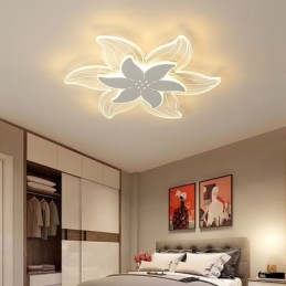 Elegante lampada da soffitto a filo con fiore, illuminazione decorativa unica