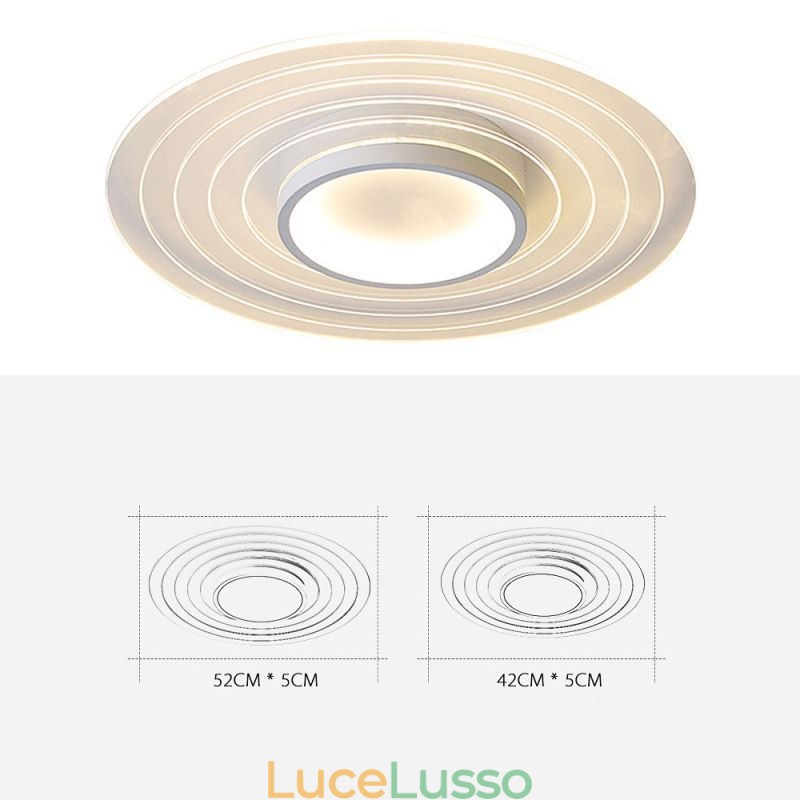 Lampada da soffitto moderna circolare a filo, lampada minimalista