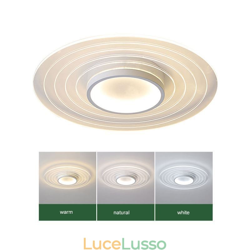 Lampada da soffitto moderna circolare a filo, lampada minimalista
