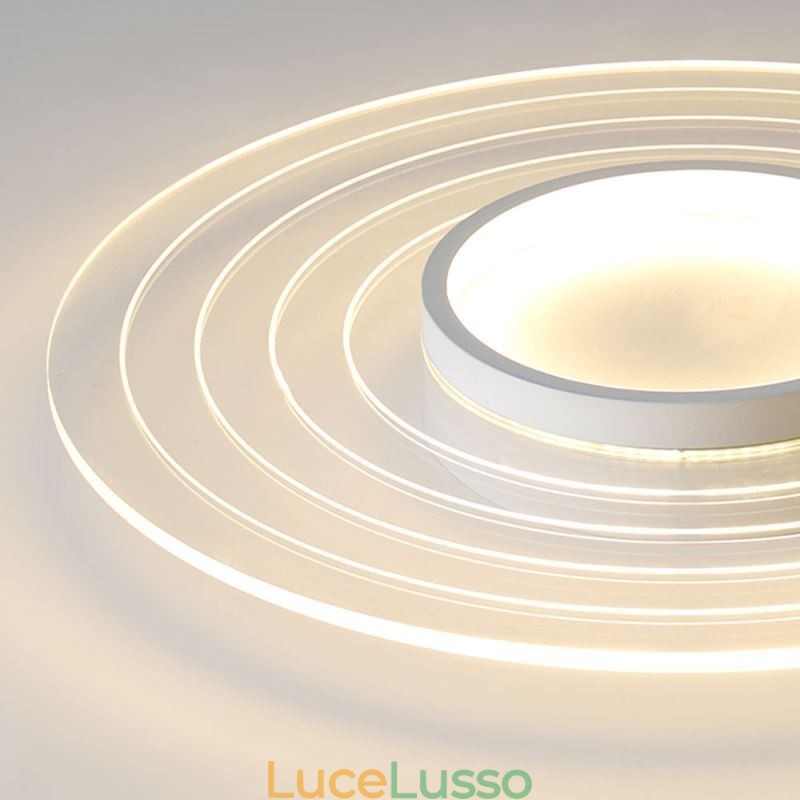 Lampada da soffitto moderna circolare a filo, lampada minimalista