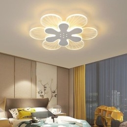 Moderna plafoniera decorativa a forma di fiore con montaggio a filo