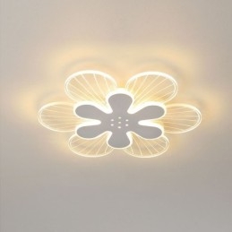Moderna plafoniera decorativa a forma di fiore con montaggio a filo