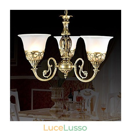 Lampadario tradizionale classico in metallo bronzo Lampadario tradizionale classico in metallo bronzo