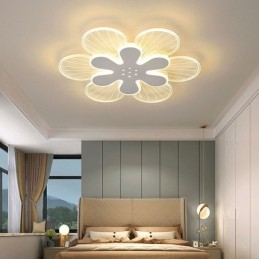 Moderna plafoniera decorativa a forma di fiore con montaggio a filo