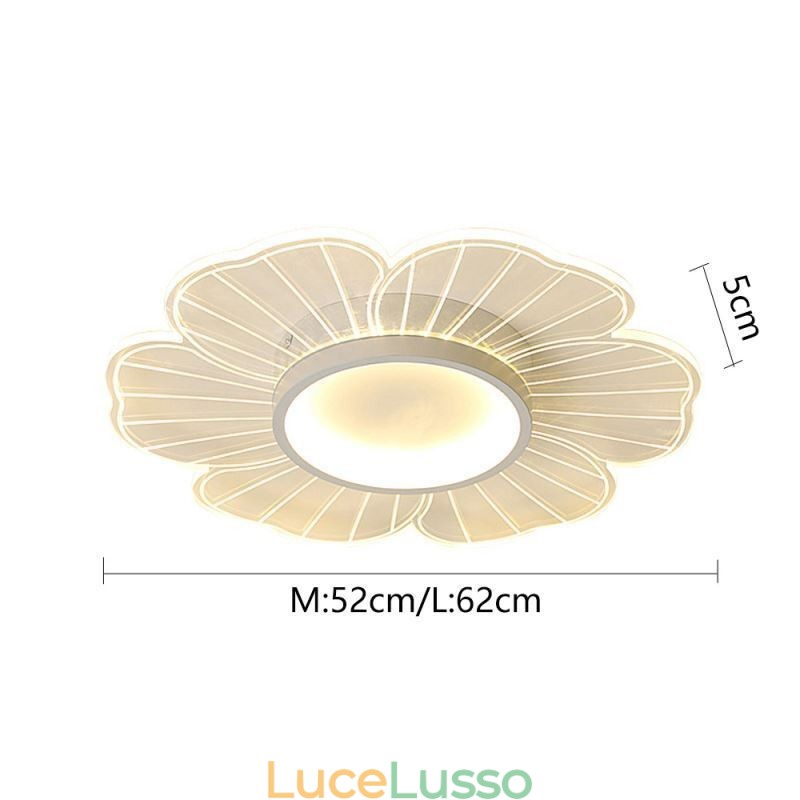 Lampada da soffitto a filo minimalista Petal Illuminazione decorativa creativa