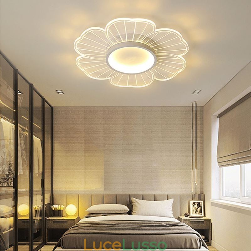 Lampada da soffitto a filo minimalista Petal Illuminazione decorativa creativa