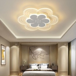 Splendida lampada da soffitto a petalo con montaggio a filo, luce acrilica minimalista