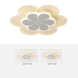 Splendida lampada da soffitto a petalo con montaggio a filo, luce acrilica minimalista