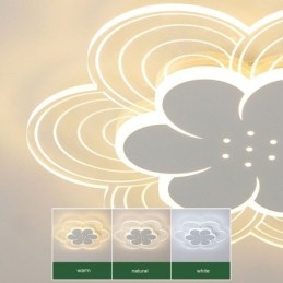 Splendida lampada da soffitto a petalo con montaggio a filo, luce acrilica minimalista
