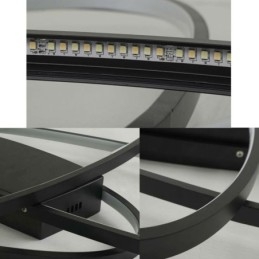 Lampada da soffitto moderna ovale a filo, lampada decorativa in acrilico