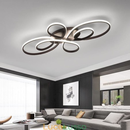 Moderna plafoniera a filo con design floreale, illuminazione decorativa Moderna plafoniera a filo con design floreale, illuminazione decorativa