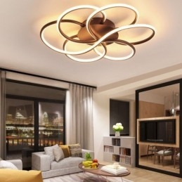 Lampada da soffitto lineare a filo, design moderno a forma di fiore