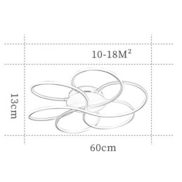 Lampada da soffitto lineare a filo, design moderno a forma di fiore