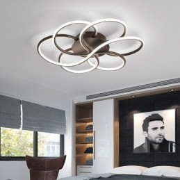 Lampada da soffitto lineare a filo, design moderno a forma di fiore