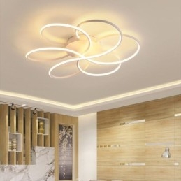 Lampada da soffitto lineare a filo, design moderno a forma di fiore