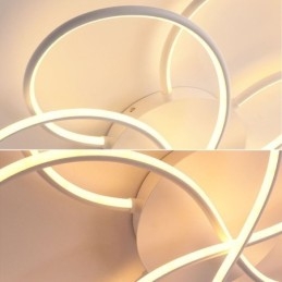 Lampada da soffitto lineare a filo, design moderno a forma di fiore