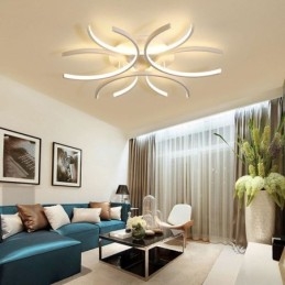 Moderna plafoniera a filo con luce decorativa in gel di silice