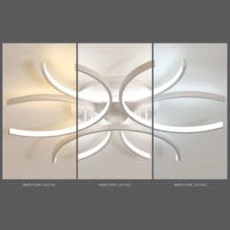 Moderna plafoniera a filo con luce decorativa in gel di silice