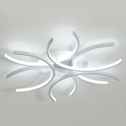 Moderna plafoniera a filo con luce decorativa in gel di silice