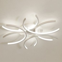 Moderna plafoniera a filo con luce decorativa in gel di silice