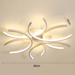 Moderna plafoniera a filo con luce decorativa in gel di silice