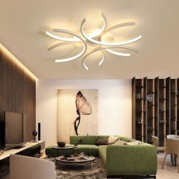 Moderna plafoniera a filo con luce decorativa in gel di silice