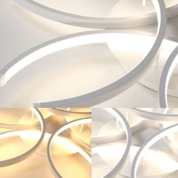 Moderna plafoniera a filo con luce decorativa in gel di silice