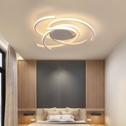 Moderna plafoniera a filo in acrilico, illuminazione decorativa creativa