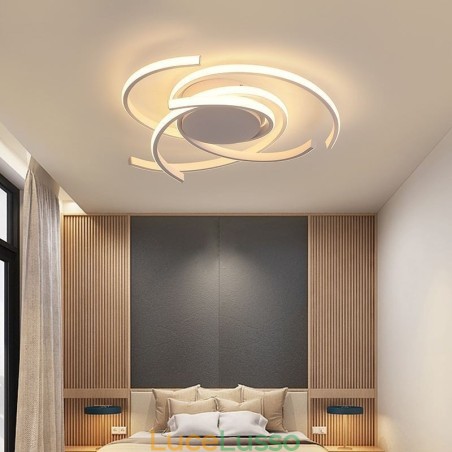 Moderna plafoniera a filo in acrilico, illuminazione decorativa creativa Moderna plafoniera a filo in acrilico, illuminazione decorativa creativa