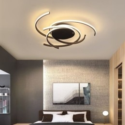 Moderna plafoniera a filo in acrilico, illuminazione decorativa creativa