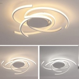 Moderna plafoniera a filo in acrilico, illuminazione decorativa creativa