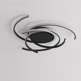 Moderna plafoniera a filo in acrilico, illuminazione decorativa creativa