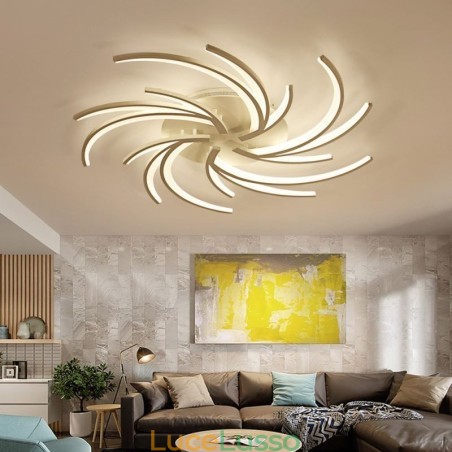 Moderna lampada da soffitto a filo con mulino a vento, illuminazione decorativa irregolare Moderna lampada da soffitto a filo con mulino a vento, illuminazione decorativa irregolare