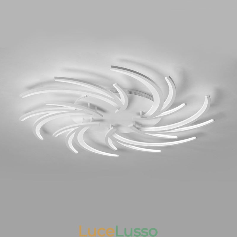 Moderna lampada da soffitto a filo con mulino a vento, illuminazione decorativa irregolare