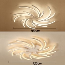 Moderna lampada da soffitto a filo con mulino a vento, illuminazione decorativa irregolare