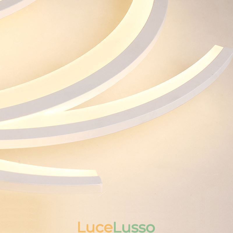 Moderna lampada da soffitto a filo con mulino a vento, illuminazione decorativa irregolare