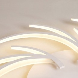 Moderna lampada da soffitto a filo con mulino a vento, illuminazione decorativa irregolare