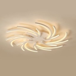 Moderna lampada da soffitto a filo con mulino a vento, illuminazione decorativa irregolare
