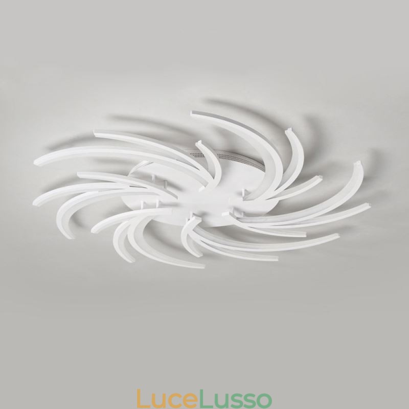 Moderna lampada da soffitto a filo con mulino a vento, illuminazione decorativa irregolare