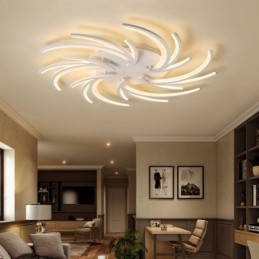 Moderna lampada da soffitto a filo con mulino a vento, illuminazione decorativa irregolare