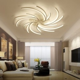 Moderna lampada da soffitto a filo con mulino a vento, illuminazione decorativa irregolare