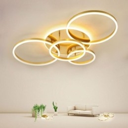 Lampada da soffitto moderna in acrilico con montaggio a filo Halo Ring