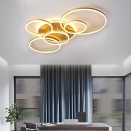 Lampada da soffitto moderna in acrilico con montaggio a filo Halo Ring