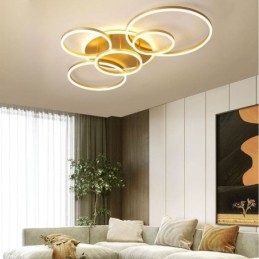 Lampada da soffitto moderna in acrilico con montaggio a filo Halo Ring