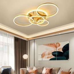 Lampada da soffitto moderna in acrilico con montaggio a filo Halo Ring