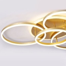 Lampada da soffitto moderna in acrilico con montaggio a filo Halo Ring